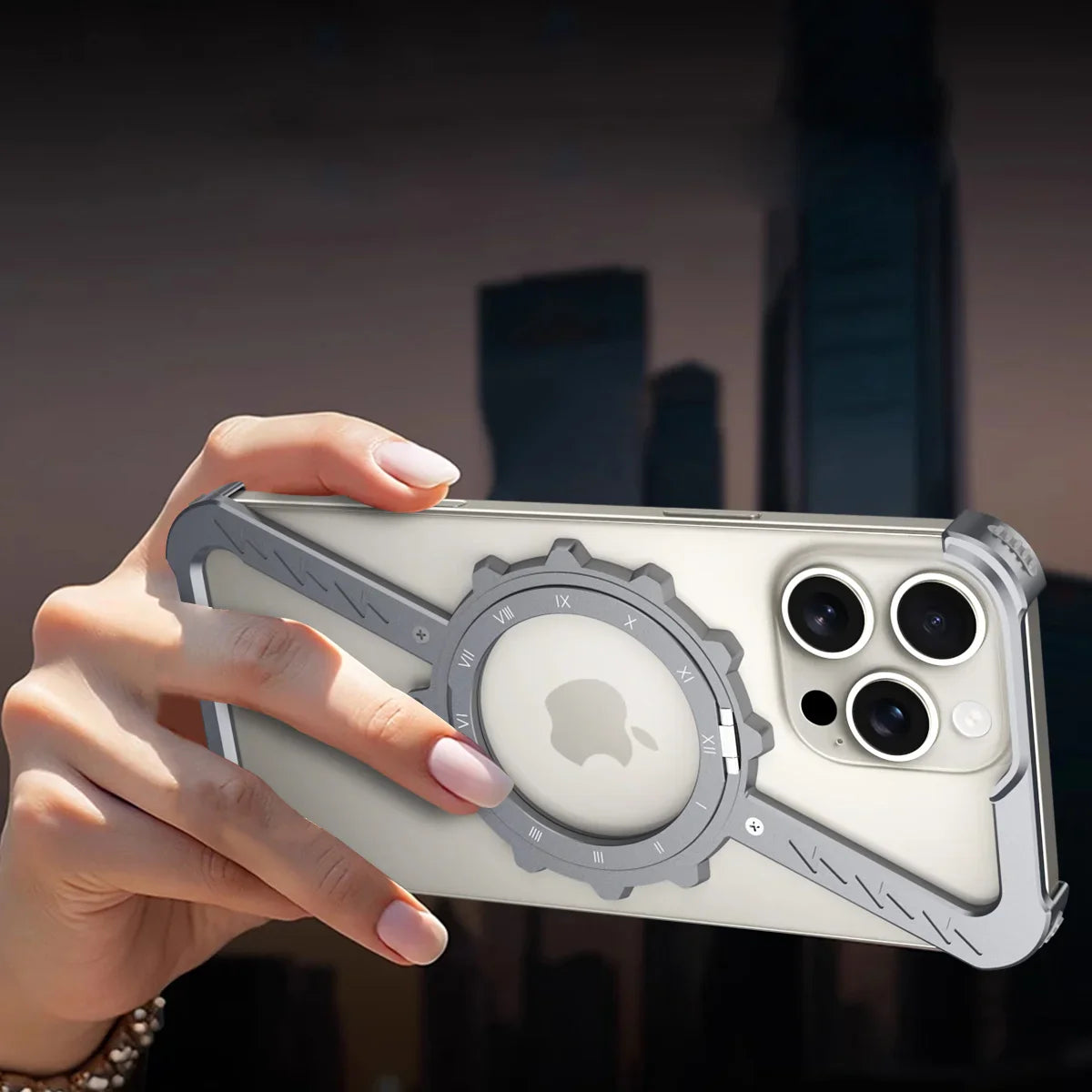 360° Rotierende MagSafe-Hülle mit Z-Shock-Rüstung für iPhone