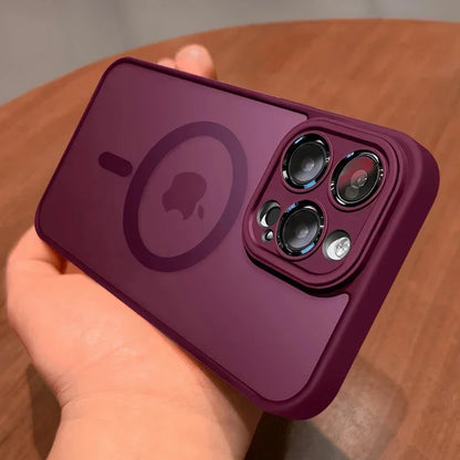 Luxus Matte Armor MagSafe Hülle für iPhone