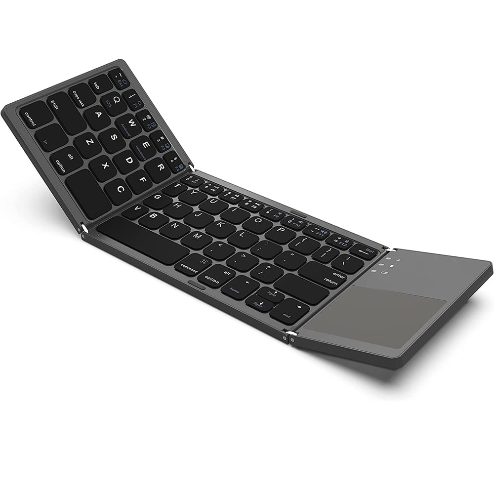 Zelara Super tragbare faltbare Mini-Tastatur mit Touchpad für PC Mac Android IOS Tablets