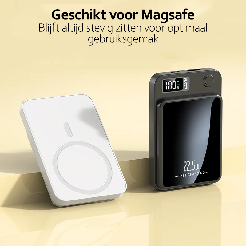 PowerCharge Pro | Drahtlose magnetische Powerbank | Drahtlose Powerbank | Magsafe Powerbank