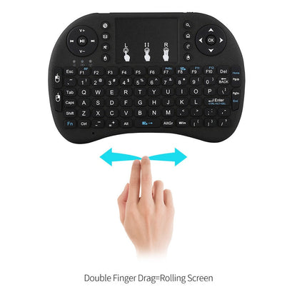 Zelara Mini Wireless Portable Tastatur Fernbedienung mit Hintergrundbeleuchtung für PC Android TV iPad