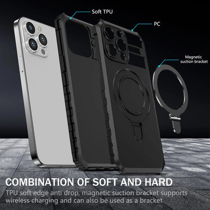 MagSafe iPhone 16/15 Ring Halter Magnetische Stoßfeste Hülle