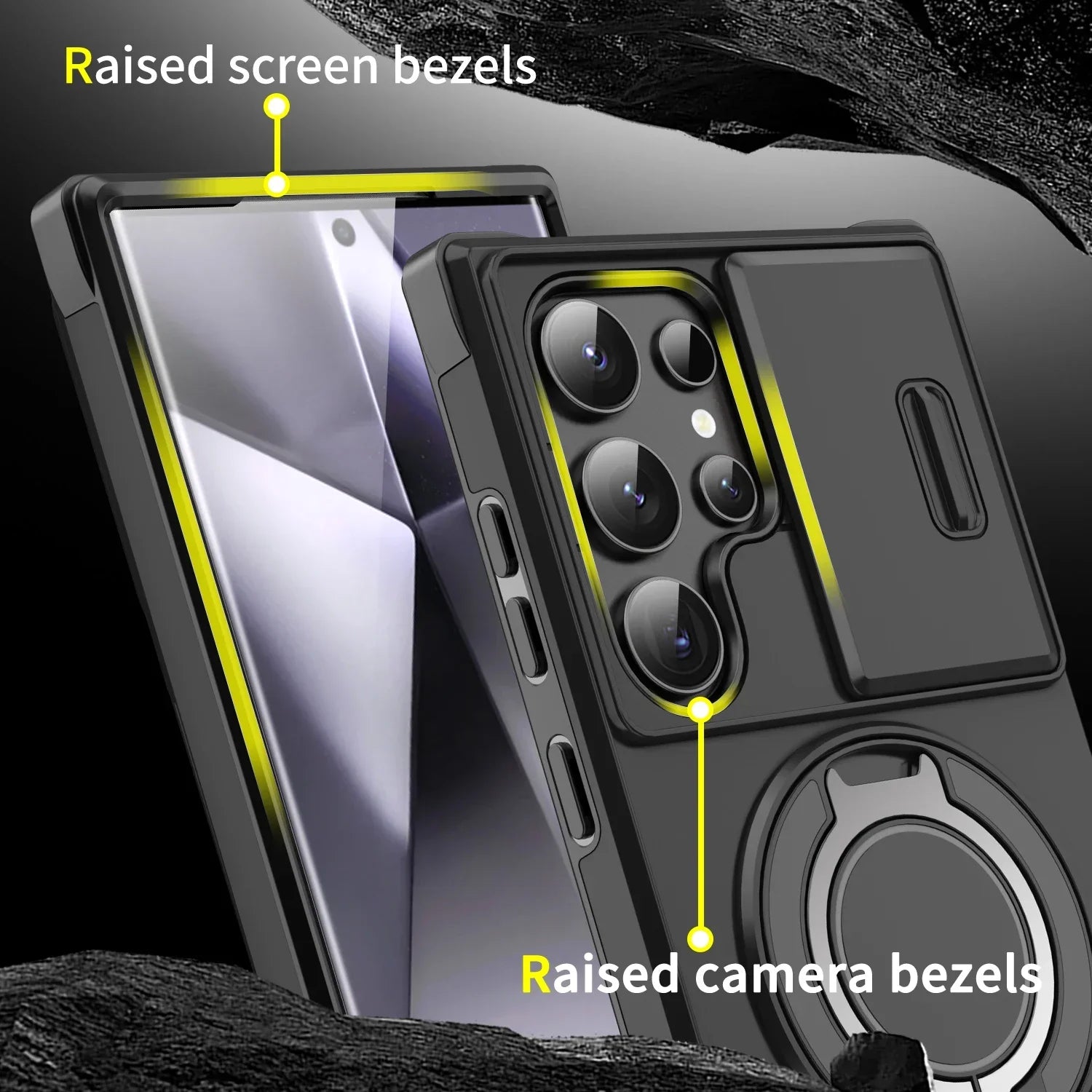 ArmorShield Magnetische Kickstand-Hülle für Samsung Galaxy