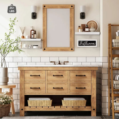 Badezimmerregale über der Toilette - Landhausstil Dekor Set