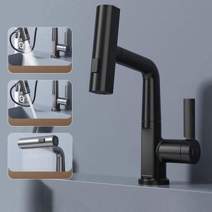 WaterMaster Flexibler LED Küche &amp; Bad Wasserhahn – 360° Schwenkbar, Herausziehbarer Schlauch &amp; 5 Sprühmodi