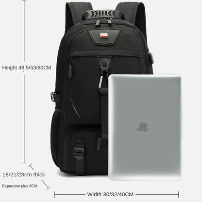 Tech Trek Pro 50-80L – Der ultimative Rucksack mit USB-Ladeanschluss | Langlebig &amp; Geräumig