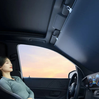 Einziehbare Anti-UV-Licht Auto Windschutzscheiben Sonnenblende