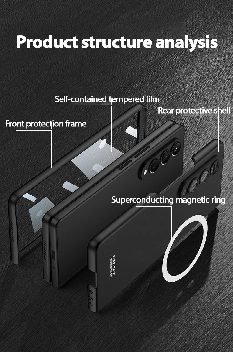 Zelara Ultra Dünne Magnetische Hülle Für Samsung Galaxy Z Fold 3 4 5 Serie