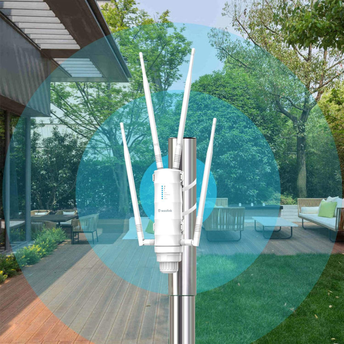 Outdoor Range WiFi Extender – Zuverlässige Abdeckung für Ihren Garten und Nebengebäude