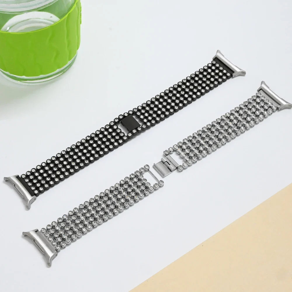 Elegante Diamant Metall Armband für Samsung Galaxy Watch 7 Ultra 47mm