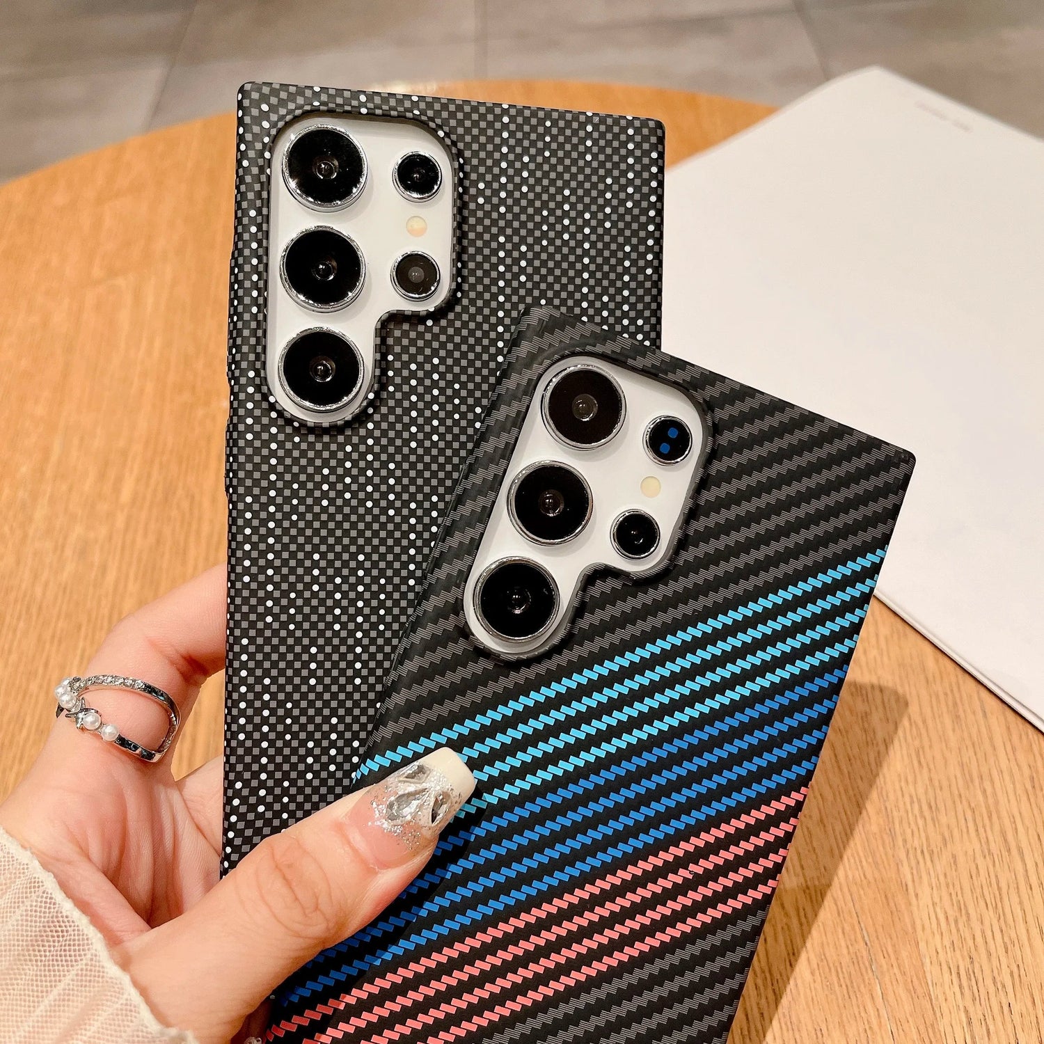 Carbonfaser Samsung Wireless Ladehülle