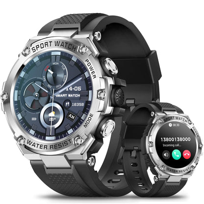 Zelara Militärqualität Bluetooth Anruf Nachricht Herzfrequenz Blutdruck Blutsauerstoff Musik Multisport Smartwatch