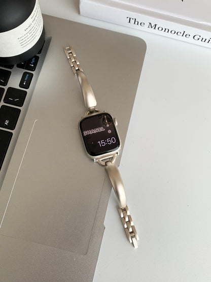 Einfaches Metallarmband für die Apple Watch