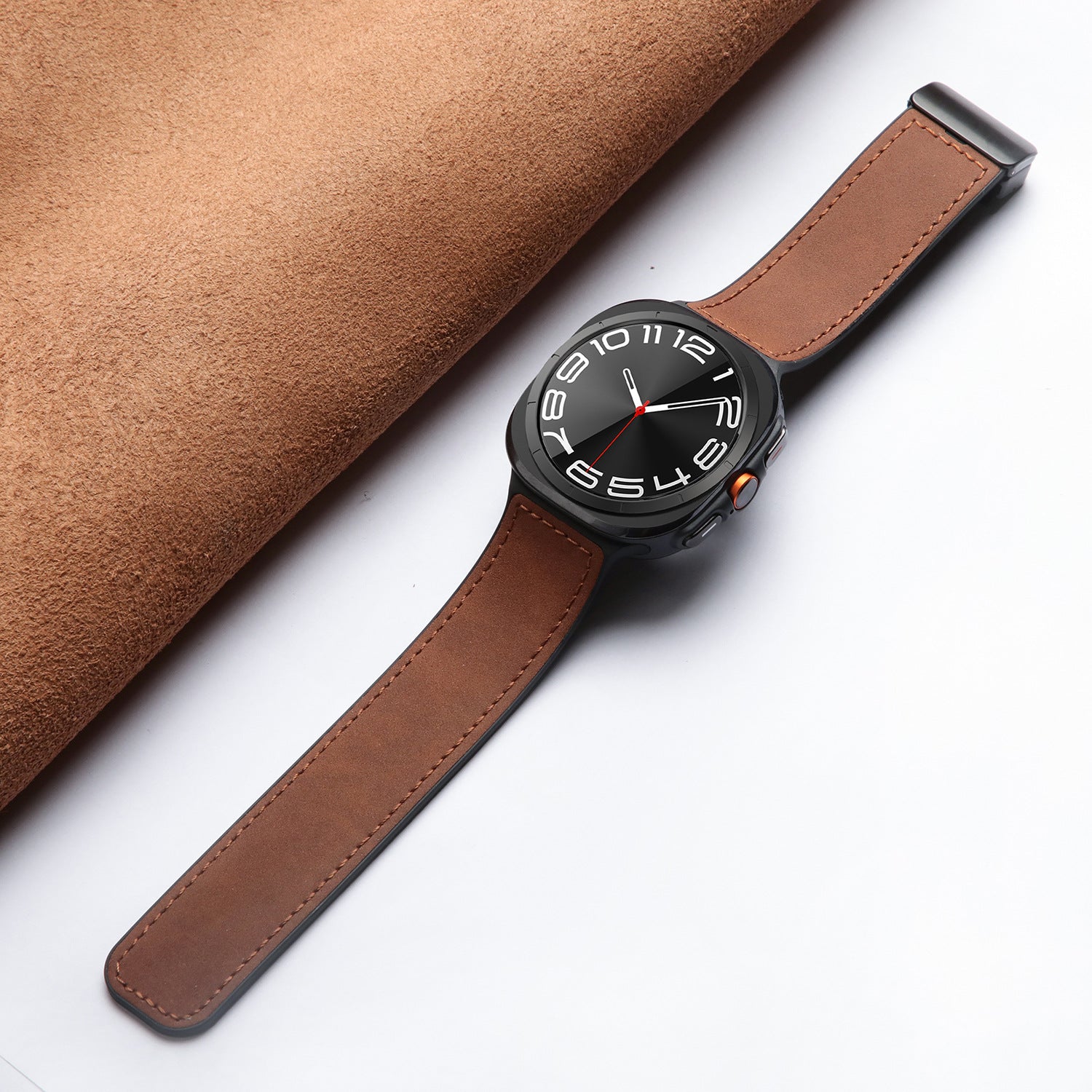 Silikon magnetisches Lederarmband für Samsung Watch Ultra