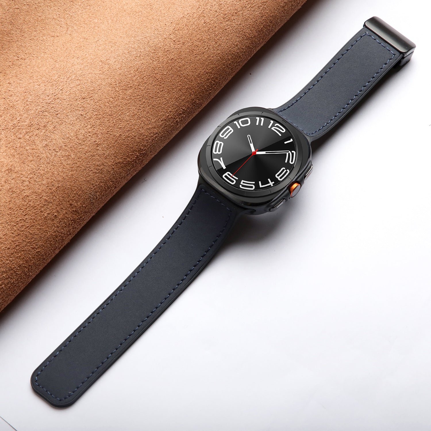 Silikon magnetisches Lederarmband für Samsung Watch Ultra