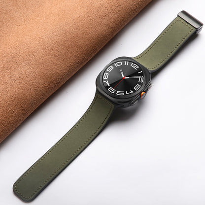 Silikon magnetisches Lederarmband für Samsung Watch Ultra