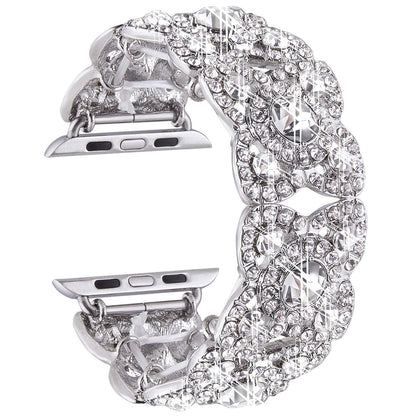 Blume Metall Diamant Band für Apple Watch