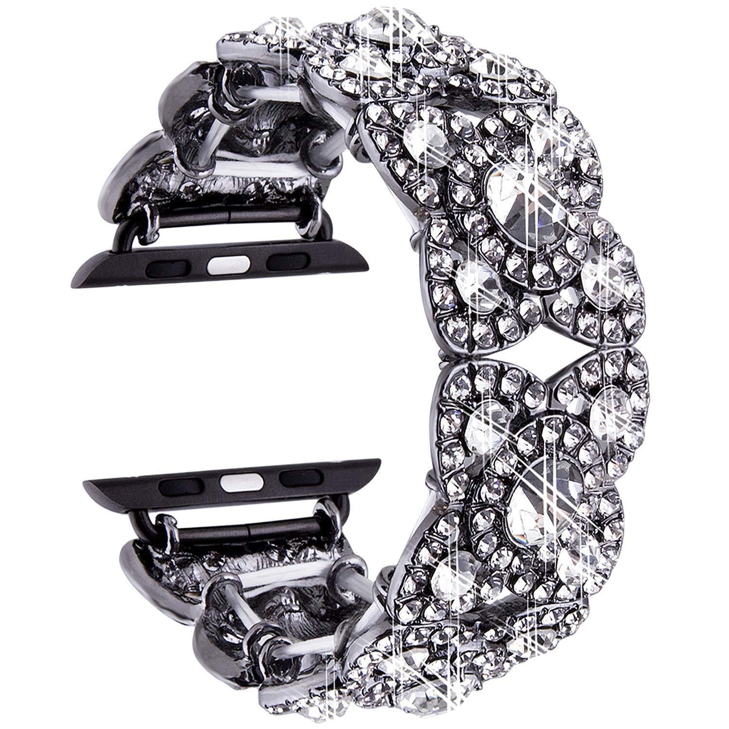Blume Metall Diamant Band für Apple Watch