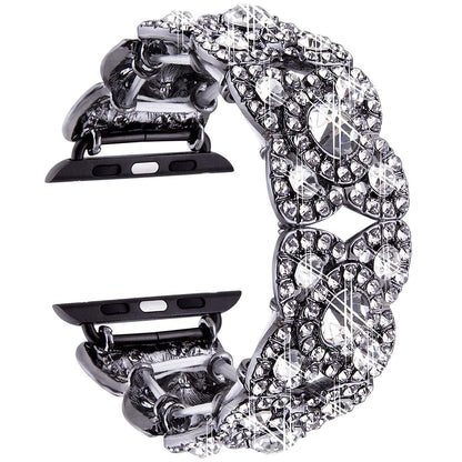 Blume Metall Diamant Band für Apple Watch