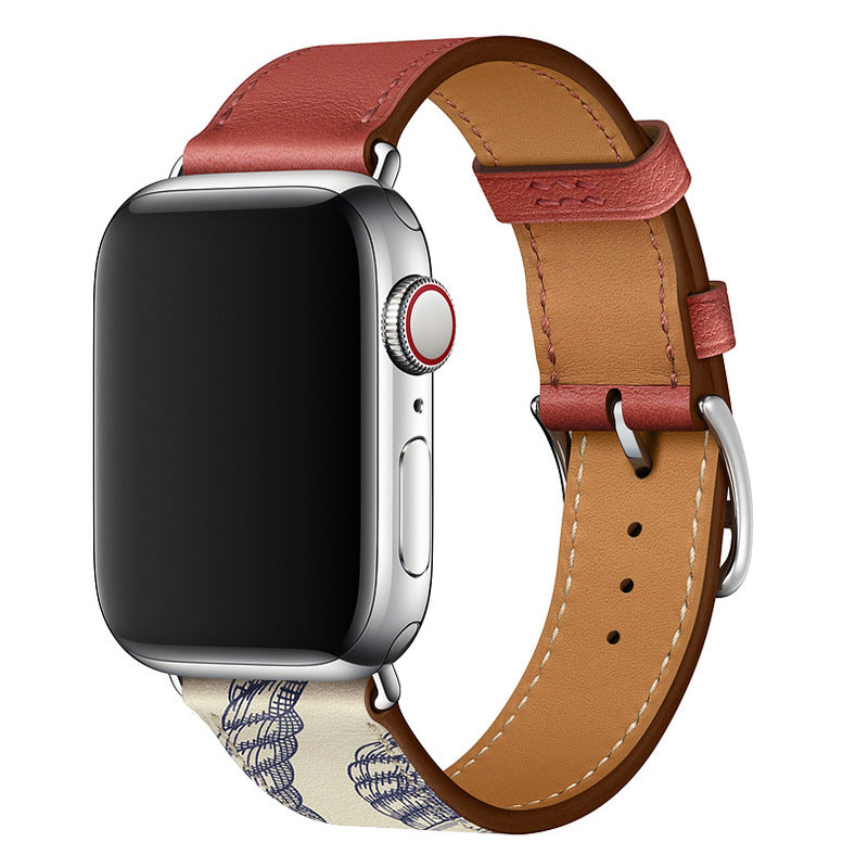 Apple Watch echtem Leder handgefertigtes Armband