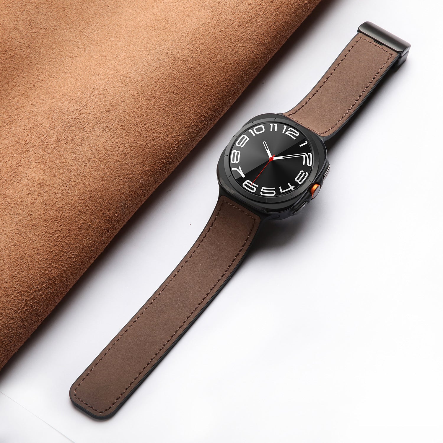 Silikon magnetisches Lederarmband für Samsung Watch Ultra