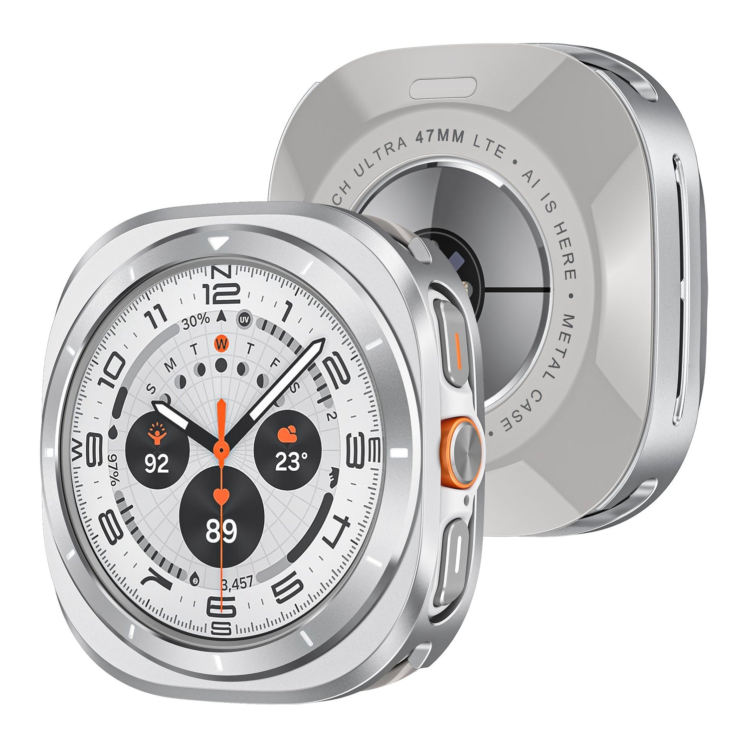 Vollrand kratzfest Metall 360° Schutzcover für Samsung Galaxy Watch Ultra