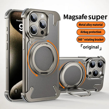 Zelara Transparent Magsafe Magnetische Schutzhülle Mit Kickstand Für iPhone 15 Pro Max Serie