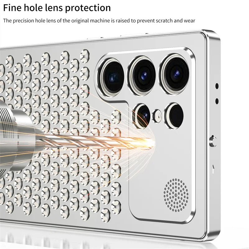 Neue superleichte hohle metallische Wärmeableitungshülle für Samsung Galaxy S25 S24 S23 Ultra-Serie