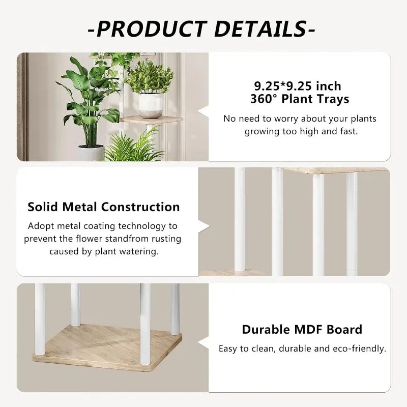 Indoor Metall Pflanzenständer: 5-Tier Ecke Blumenanzeige