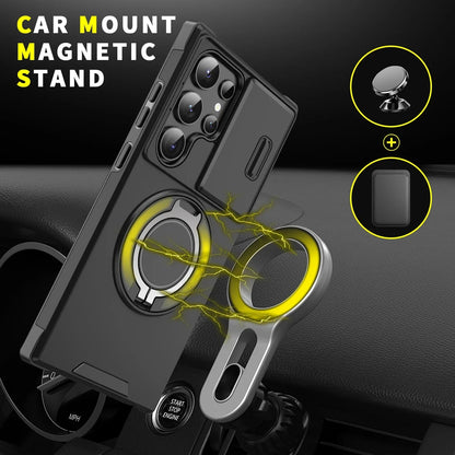 ArmorShield Magnetische Kickstand-Hülle für Samsung Galaxy