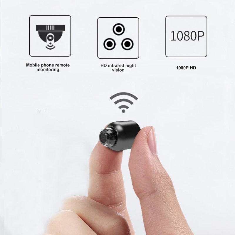 Hochauflösende Mini-Kamera mit WLAN und Nachtsicht