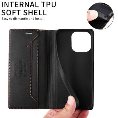 RFID Flip Leder Samsung S25/S24/S23 Magnetische Brieftaschenhülle