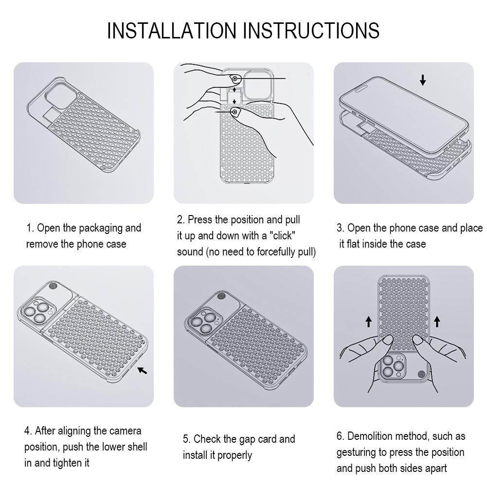 Aluminiumlegierung iPhone Hülle - Effiziente Wärmeableitung und Stilvolles Design