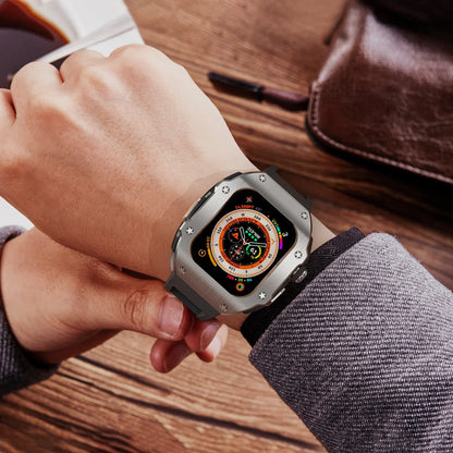 Luxuriöse Apple Watch-Gehäuse aus Edelstahl für die Apple Watch Ultra und Ultra 2