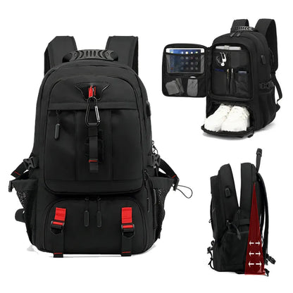 Tech Trek Pro 50-80L – Der ultimative Rucksack mit USB-Ladeanschluss | Langlebig &amp; Geräumig
