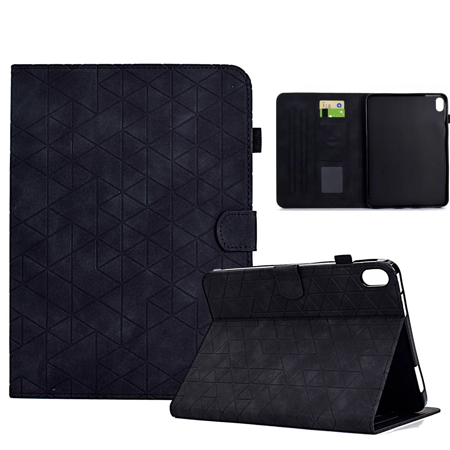 Flip Leder Wallet Case für iPad 10. Generation 2022 10,9, iPad Air 5/4, Pro 11, Mini 6 - Kartensteckplatz, Stoßfest, Sturzsicher Tablet Cover