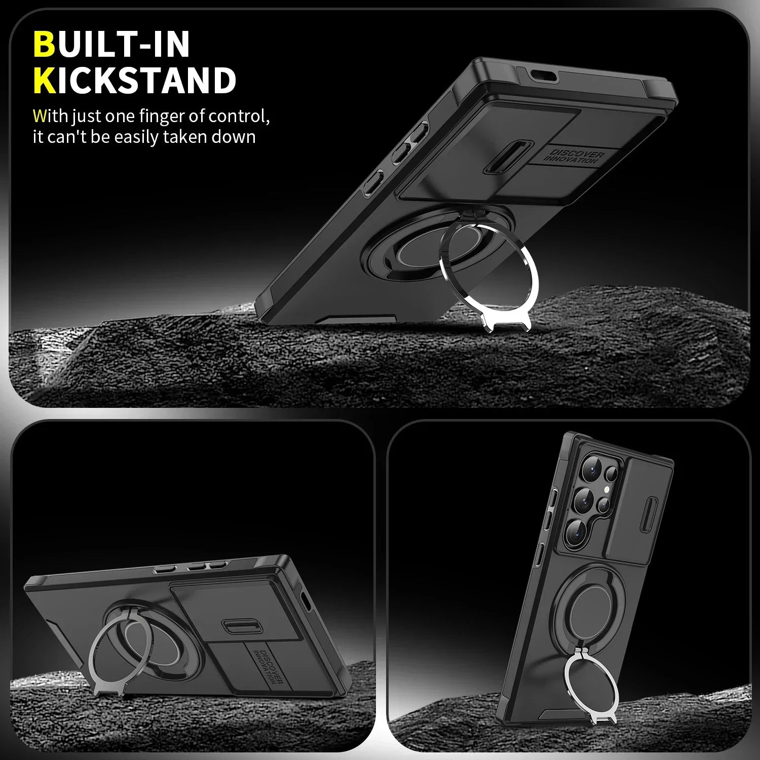 ArmorShield Magnetische Kickstand-Hülle für Samsung Galaxy