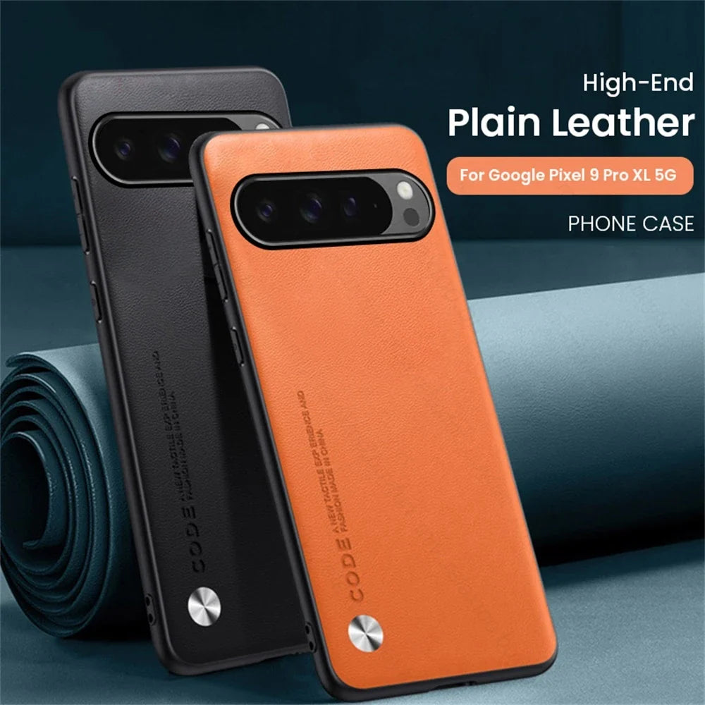 UltraShield Lederhülle für Google Pixel 9 Pro - Sleek, stoßfest und stilvoller Schutz
