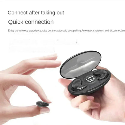 Unsichtbare Schlaf Wireless Ohrhörer TWS Bluetooth 5.3 Kopfhörer IPX5 wasserdichte Sport-Ohrhörer
