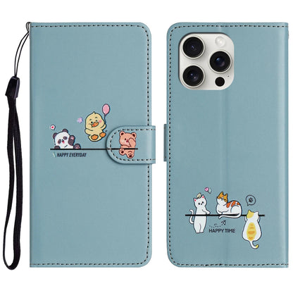 Tierdruck Leder iPhone Magnetische Flip Geldbörse Hülle