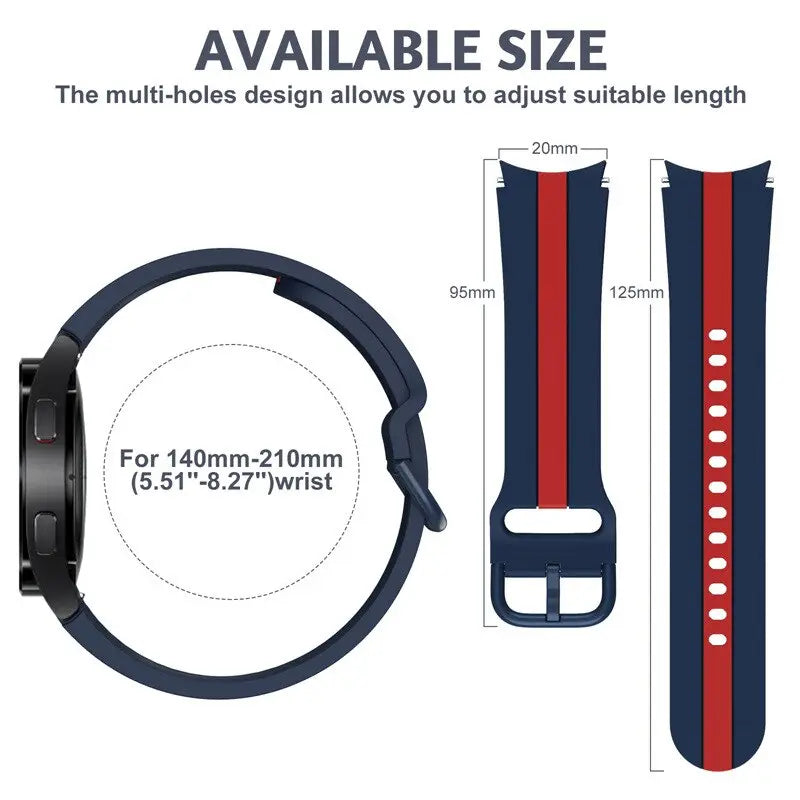 Pinnacle Premium Silikonarmband für Samsung Galaxy Watch 4 / Watch 5