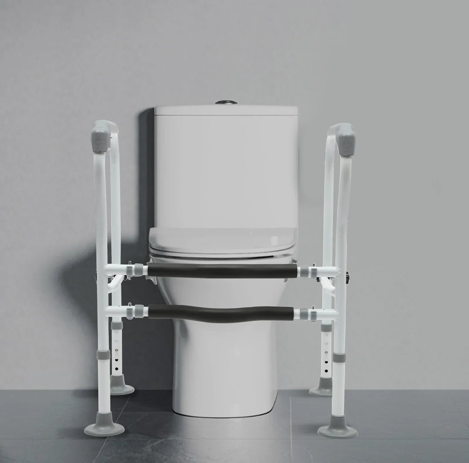 Höhenverstellbare Toilette Seniorenpflege Komfort Sicherheitsgeländer