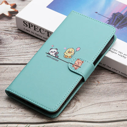 Tierdruck Leder iPhone Magnetische Flip Geldbörse Hülle
