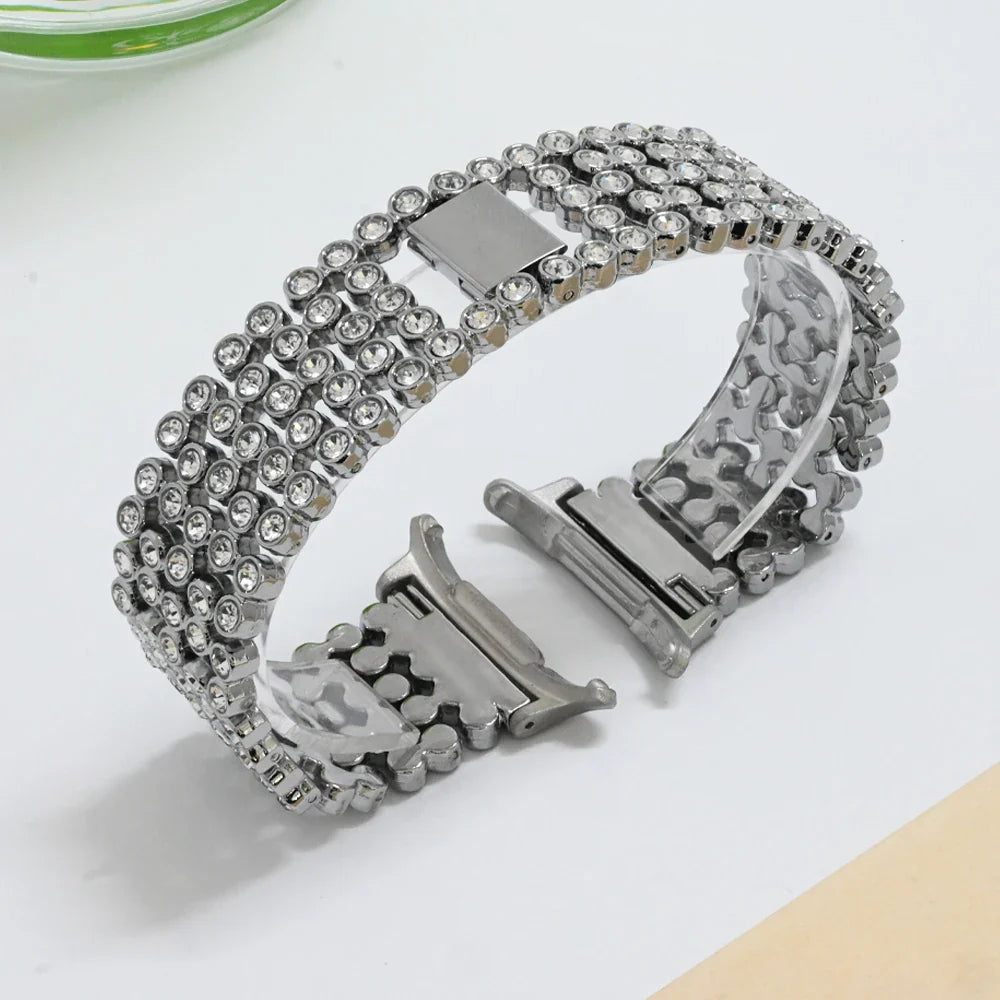 Elegante Diamant Metall Armband für Samsung Galaxy Watch 7 Ultra 47mm