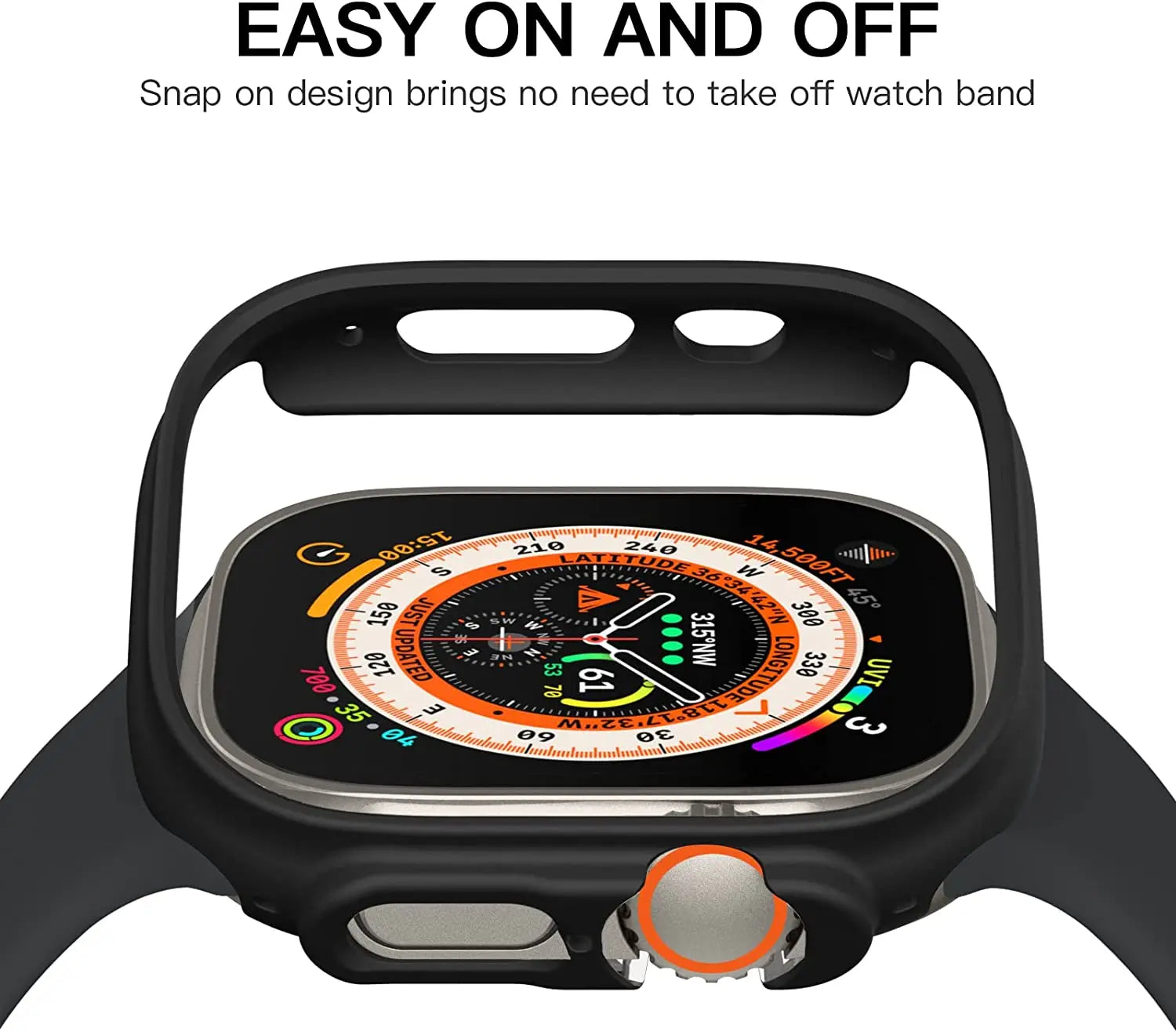 Zelara Militärqualität Stahlband Bumper Case Combo für Apple Watch