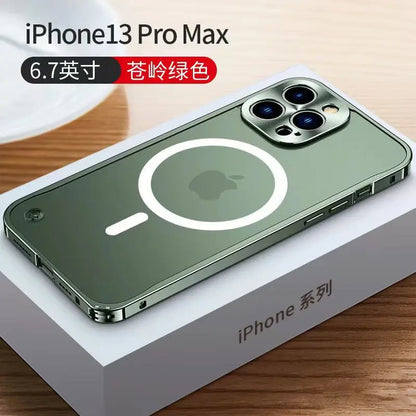 Magnetische Aluminiumrahmen-Handyhülle für iPhone