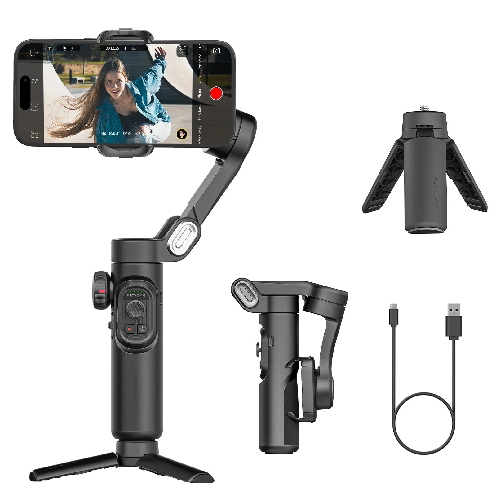 Smart XE 3-Achsen Gimbal-Stabilisator für iPhone &amp; Android