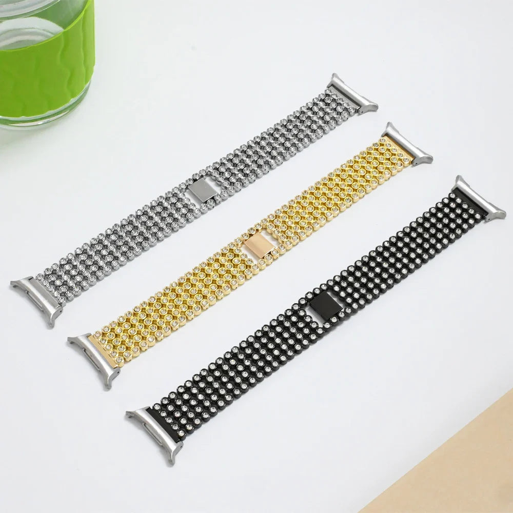 Elegante Diamant Metall Armband für Samsung Galaxy Watch 7 Ultra 47mm