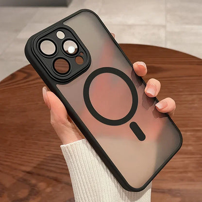 Luxus Matte Armor MagSafe Hülle für iPhone