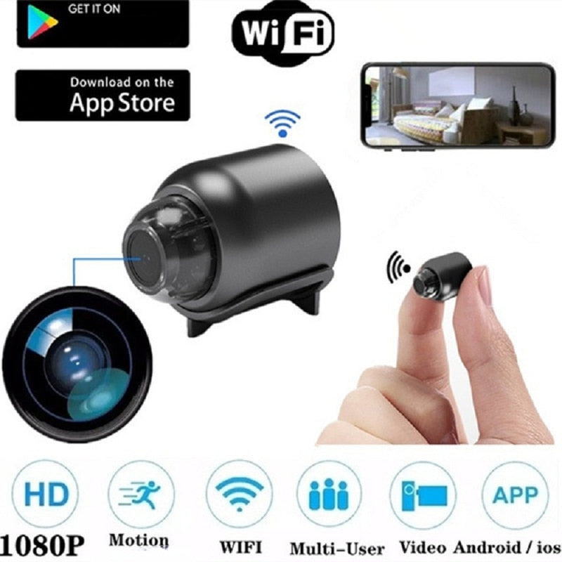 Hochauflösende Mini-Kamera mit WLAN und Nachtsicht